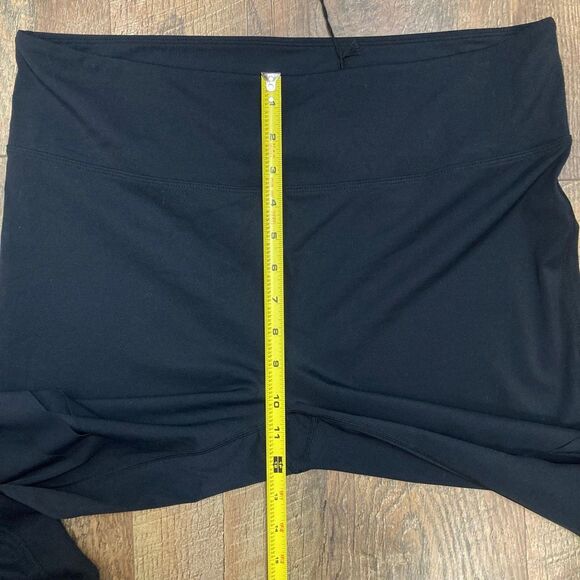 Zyia Active NWT Black Slash Luxe High Rise 7/8 24” Leggings Shredded sz 16-18 - Picture 8 of 11